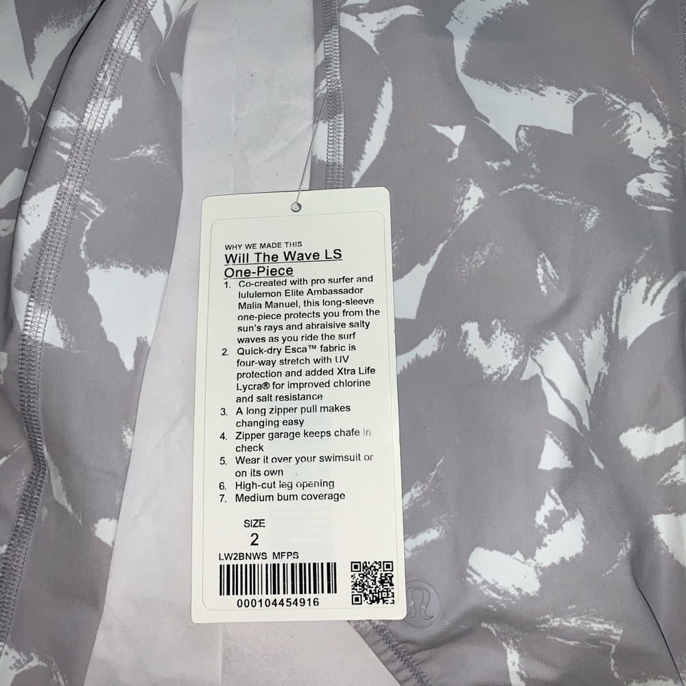 NWT Lululemon Will The Wave Long Sleeve One Piece - Picture 13 of 14